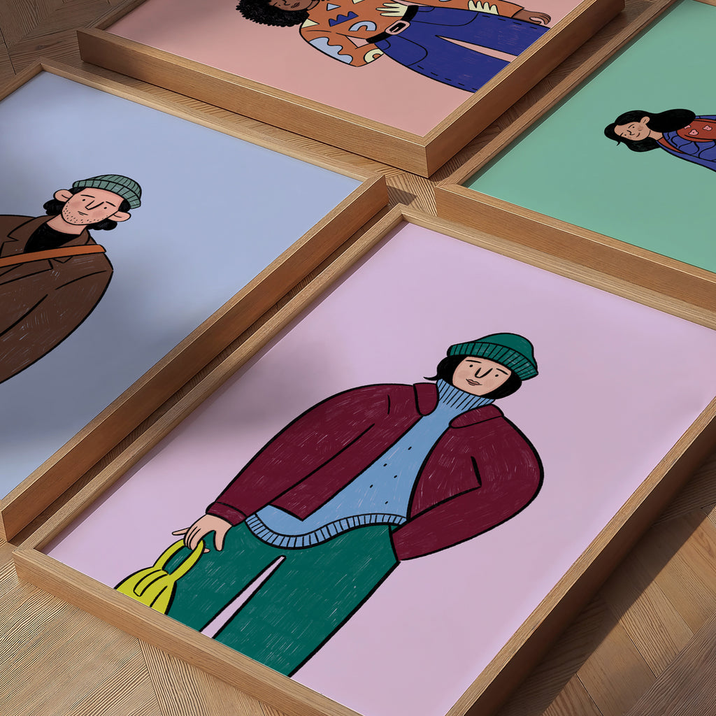 Fashion Illustration - Neon Bag