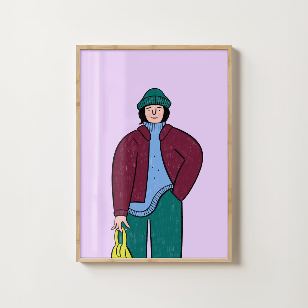 Fashion Illustration - Neon Bag